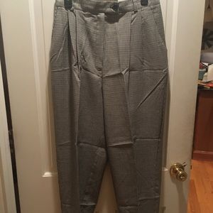Houndstooth black and white pants